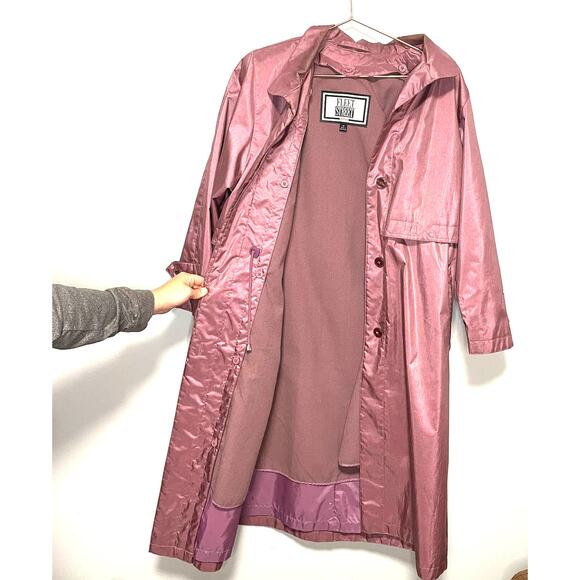 Fleet Street Full Length Overcoat Trench Coat Style Rose Pink Size 6P - Picture 2 of 8